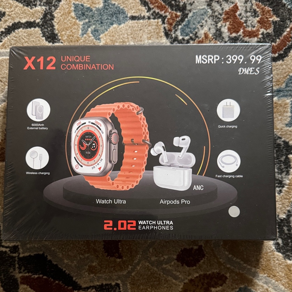 X12 Smartwatch with Orange Band